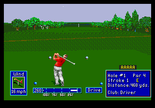 Скриншот игры PGA European Tour